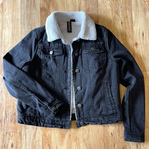 Faux Fur Lined Jean Jacket - Picture 1 of 7